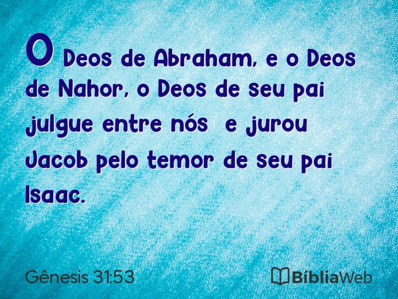 Gênesis 31:53 em imagem para compartilhar