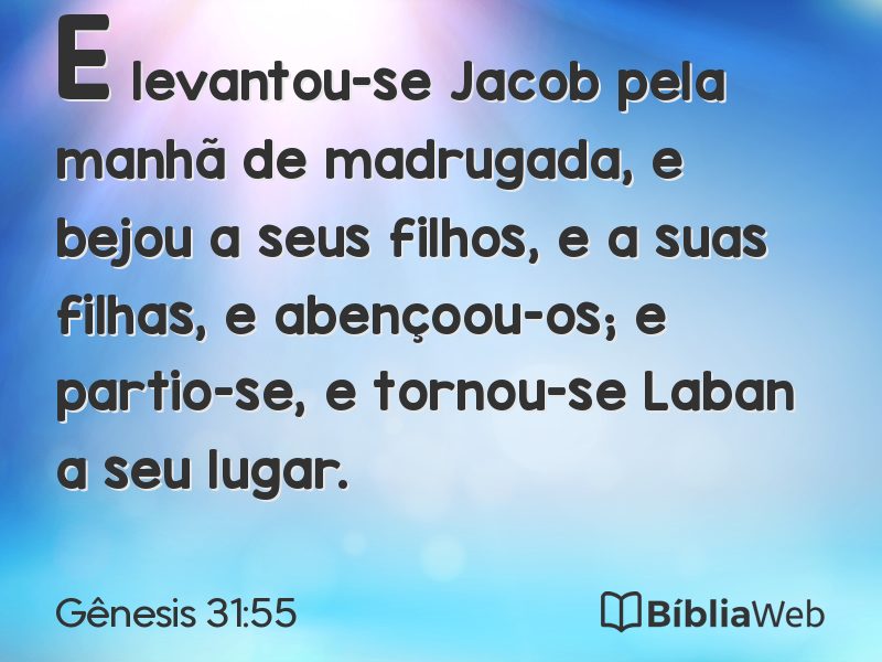 Gênesis 31:55 em imagem para compartilhar