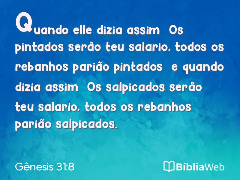 Gênesis 31:8 em imagem para compartilhar