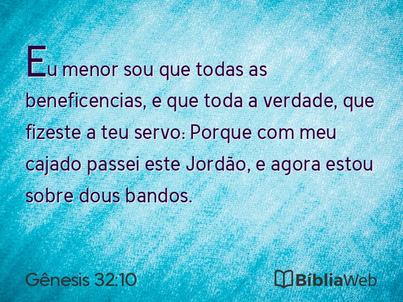Gênesis 32:10 em imagem para compartilhar