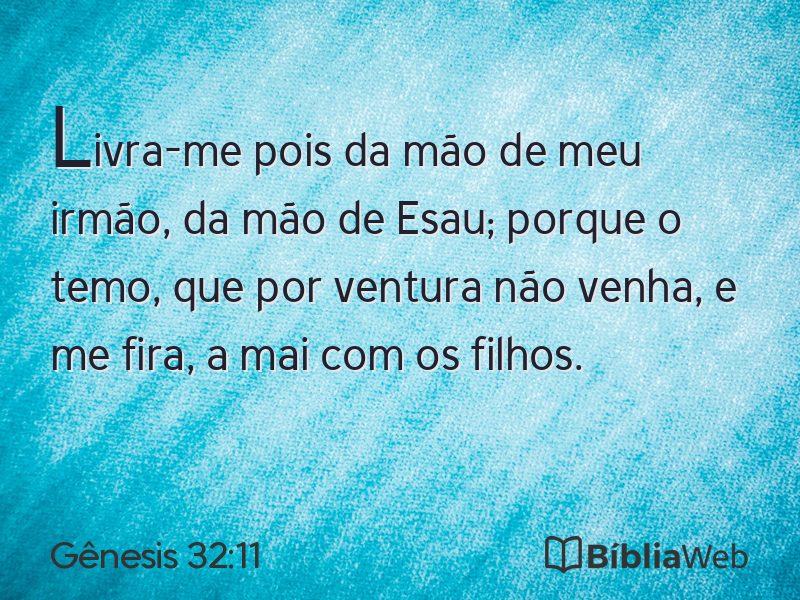 Gênesis 32:11 em imagem para compartilhar