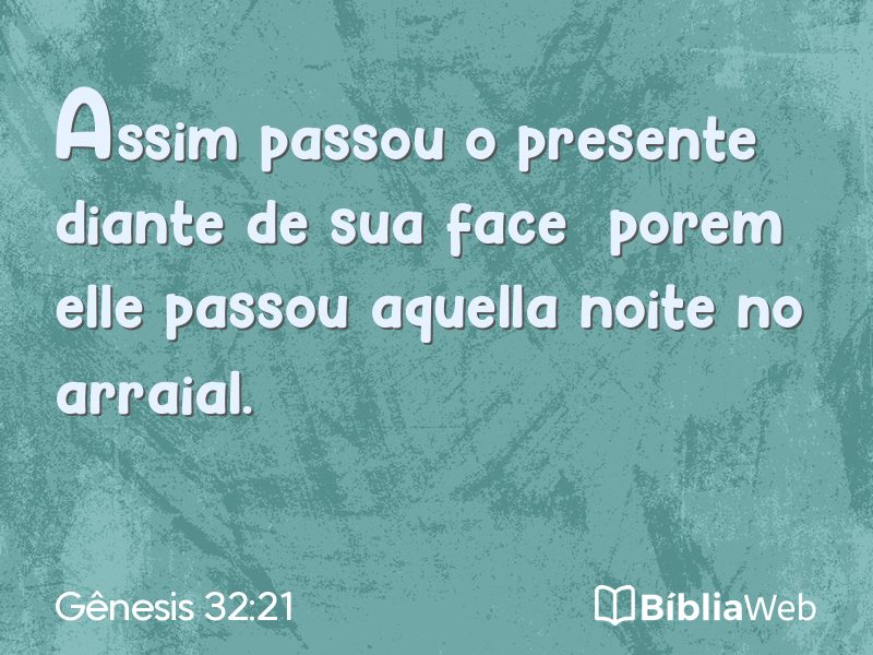 Gênesis 32:21 em imagem para compartilhar