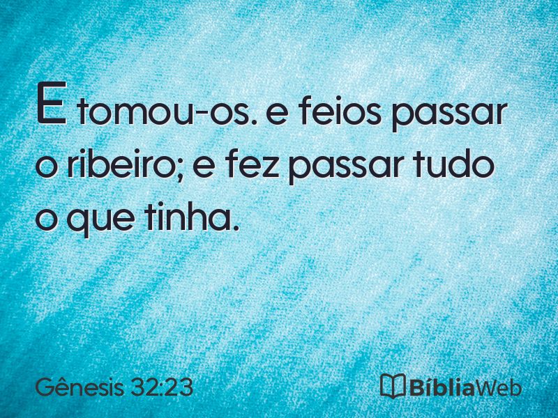 Gênesis 32:23 em imagem para compartilhar