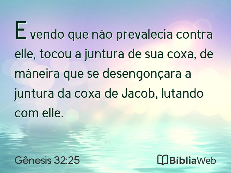 Gênesis 32:25 em imagem para compartilhar
