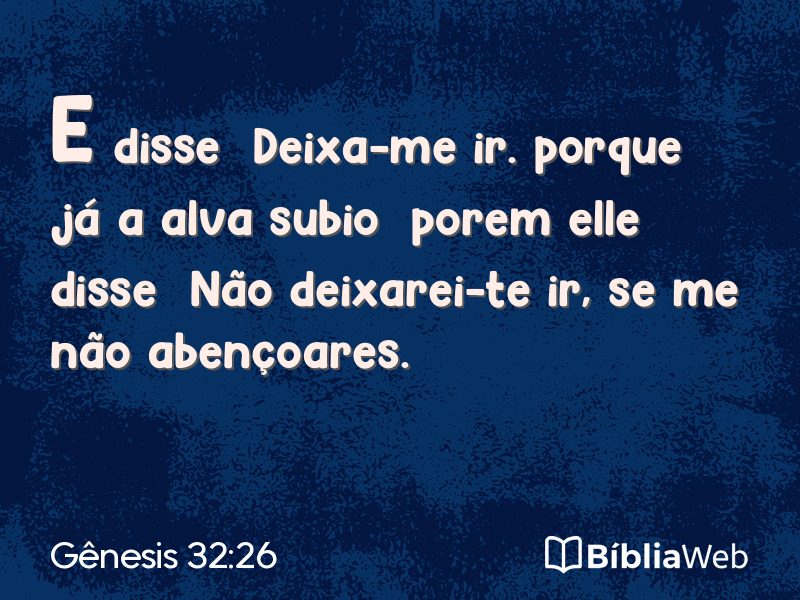 Gênesis 32:26 em imagem para compartilhar