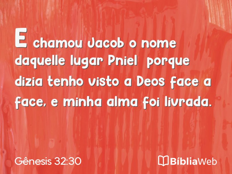 Gênesis 32:30 em imagem para compartilhar
