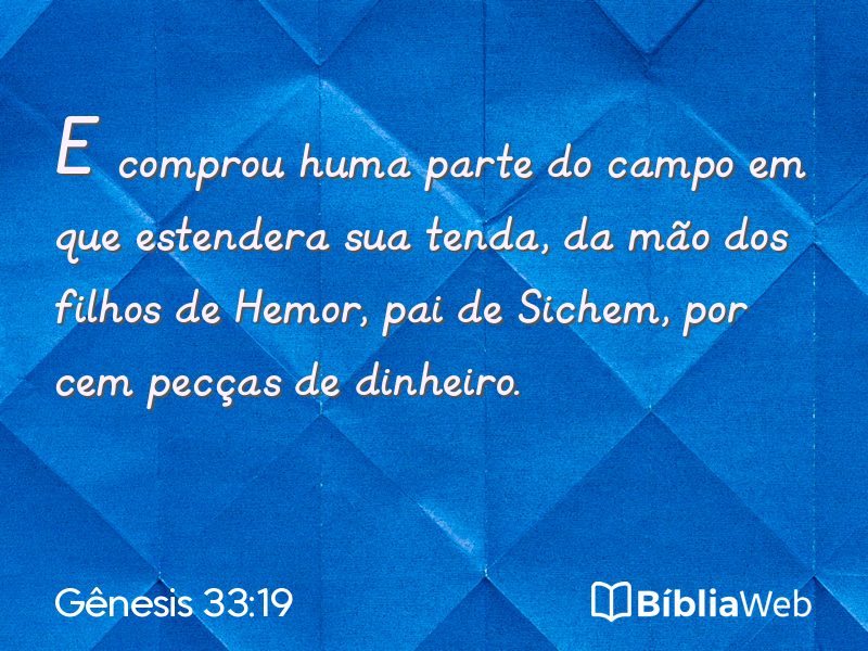Gênesis 33:19 em imagem para compartilhar