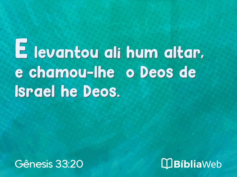 Gênesis 33:20 em imagem para compartilhar