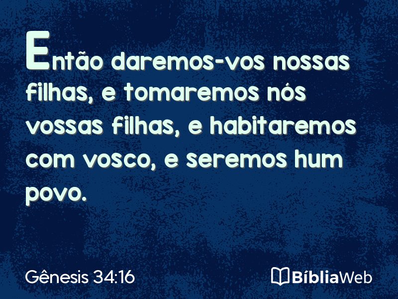 Gênesis 34:16 em imagem para compartilhar