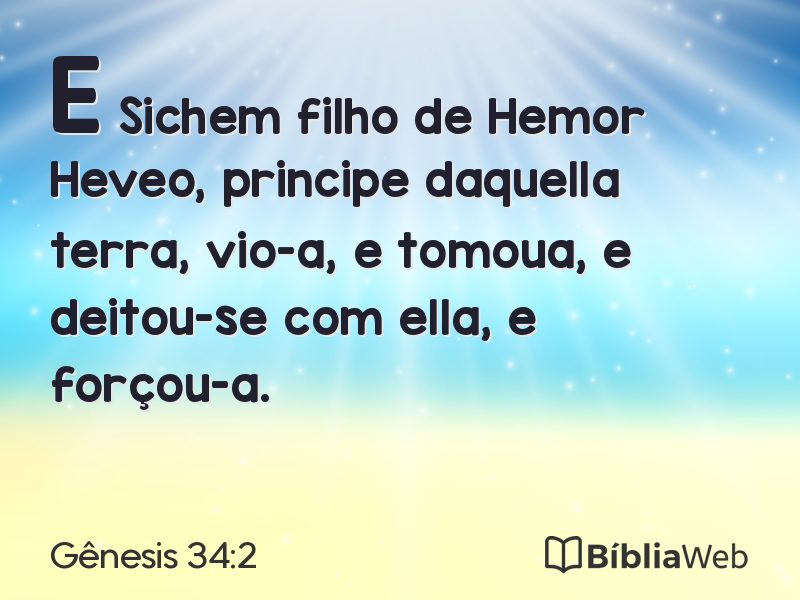 Gênesis 34:2 em imagem para compartilhar