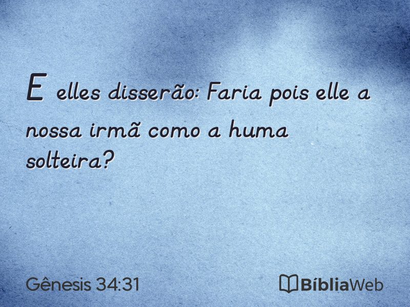 Gênesis 34:31 em imagem para compartilhar
