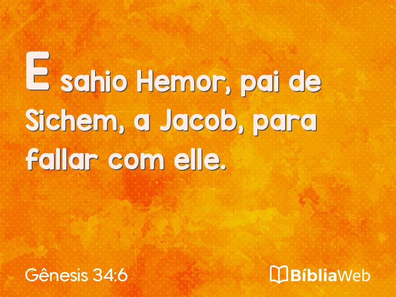Gênesis 34:6 em imagem para compartilhar