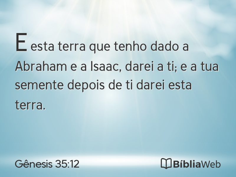 Gênesis 35:12 em imagem para compartilhar