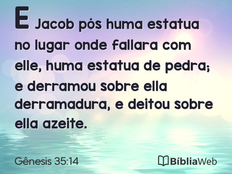 Gênesis 35:14 em imagem para compartilhar