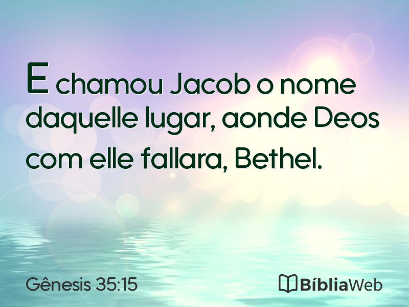 Gênesis 35:15 em imagem para compartilhar