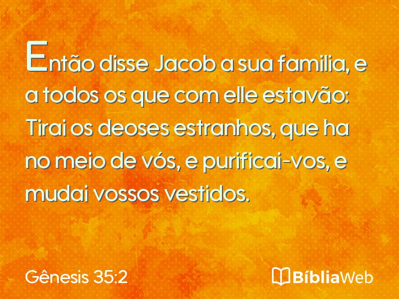 Gênesis 35:2 em imagem para compartilhar