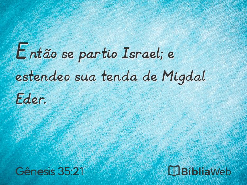 Gênesis 35:21 em imagem para compartilhar