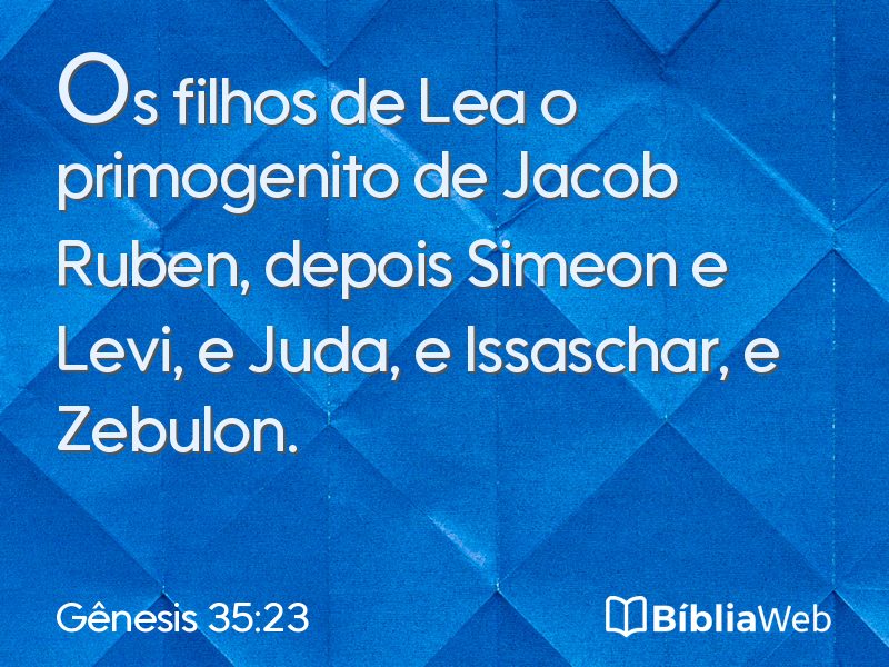 Gênesis 35:23 em imagem para compartilhar