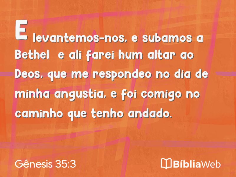 Gênesis 35:3 em imagem para compartilhar