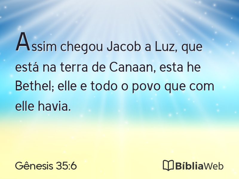 Gênesis 35:6 em imagem para compartilhar