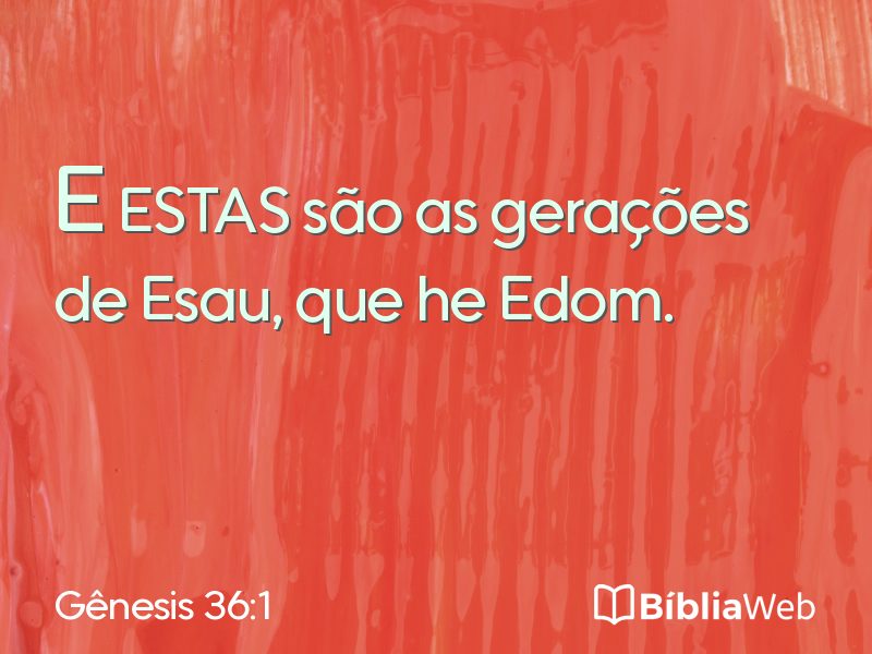 Gênesis 36:1 em imagem para compartilhar