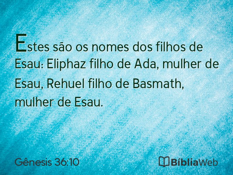 Gênesis 36:10 em imagem para compartilhar