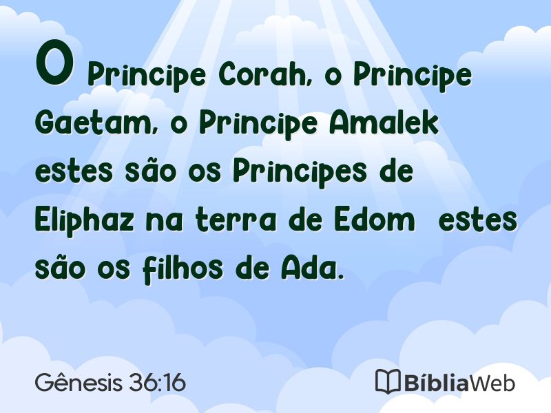 Gênesis 36:16 em imagem para compartilhar