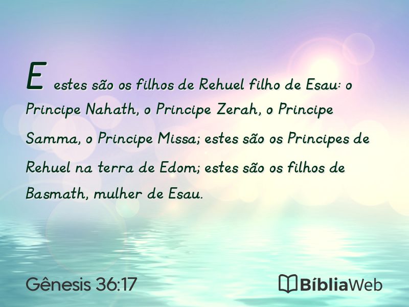 Gênesis 36:17 em imagem para compartilhar