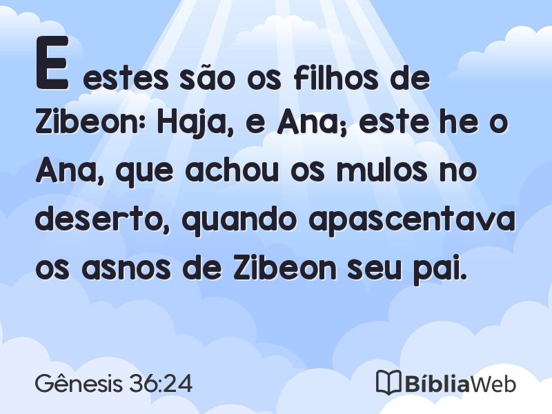 Gênesis 36:24 em imagem para compartilhar