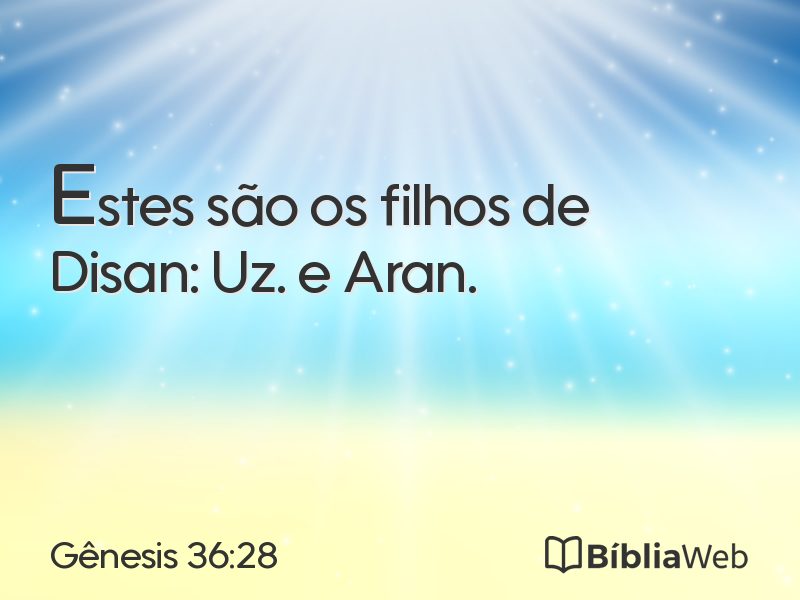 Gênesis 36:28 em imagem para compartilhar
