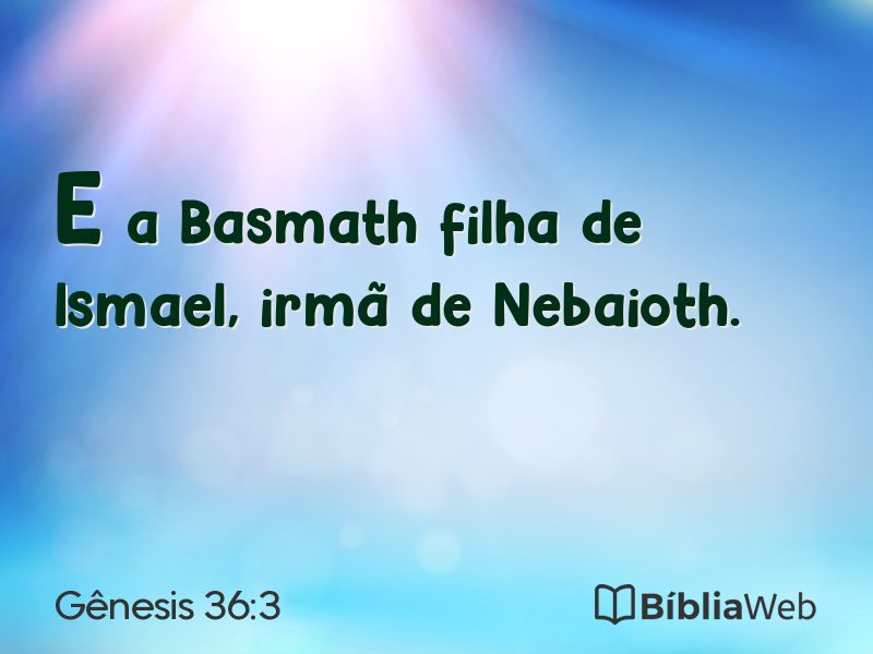 Gênesis 36:3 em imagem para compartilhar
