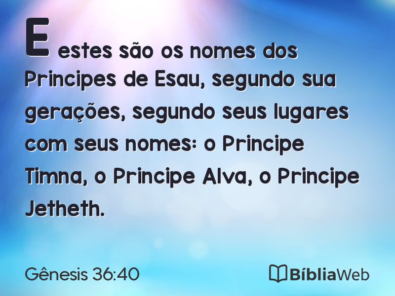 Gênesis 36:40 em imagem para compartilhar
