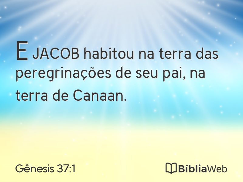 Gênesis 37:1 em imagem para compartilhar