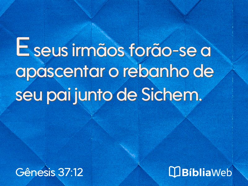 Gênesis 37:12 em imagem para compartilhar