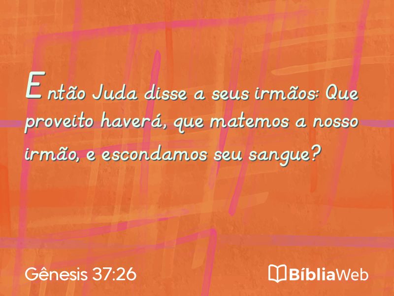 Gênesis 37:26 em imagem para compartilhar