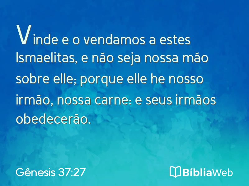 Gênesis 37:27 em imagem para compartilhar