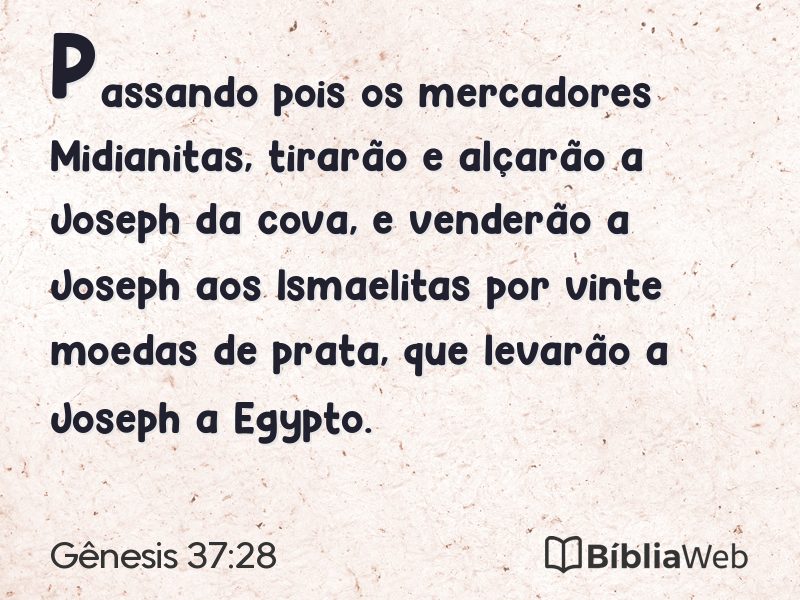 Gênesis 37:28 em imagem para compartilhar