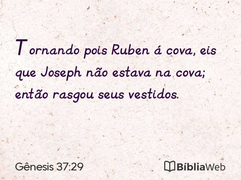 Gênesis 37:29 em imagem para compartilhar