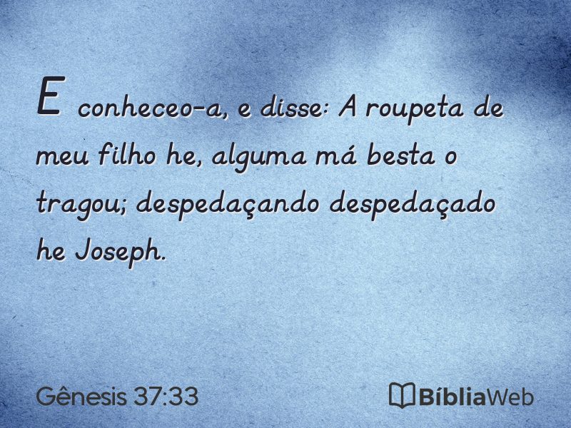 Gênesis 37:33 em imagem para compartilhar