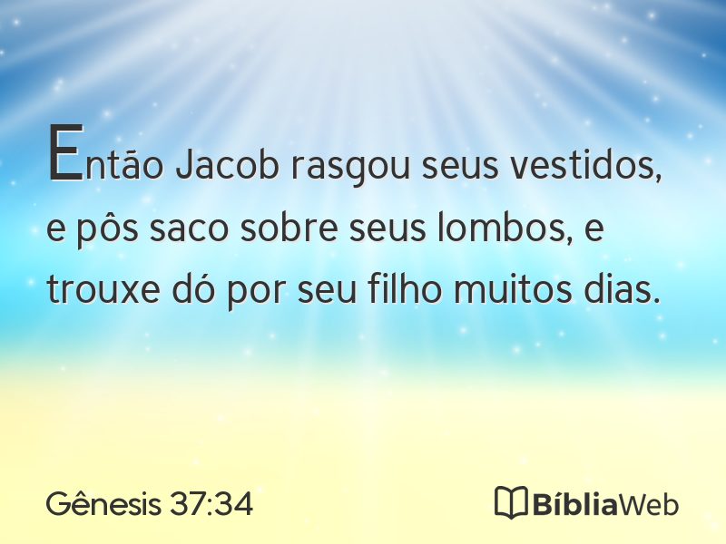 Gênesis 37:34 em imagem para compartilhar