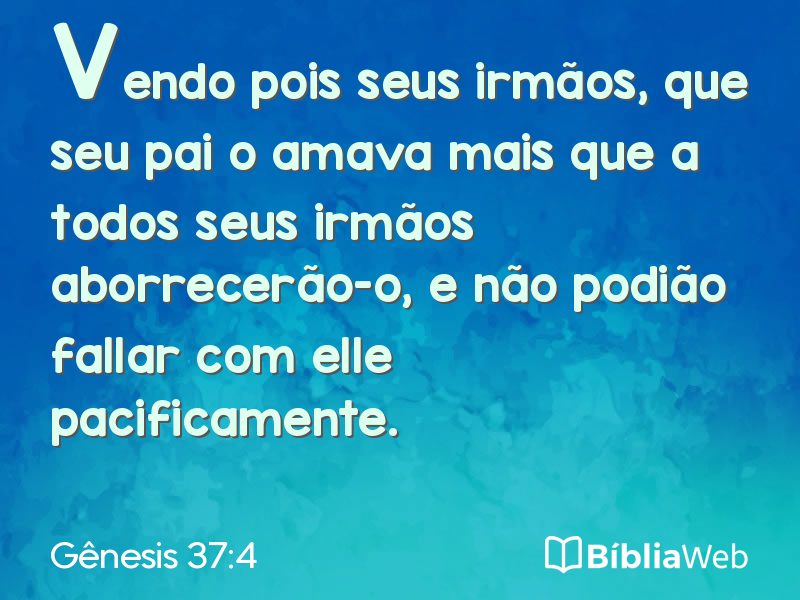 Gênesis 37:4 em imagem para compartilhar