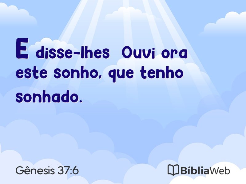 Gênesis 37:6 em imagem para compartilhar