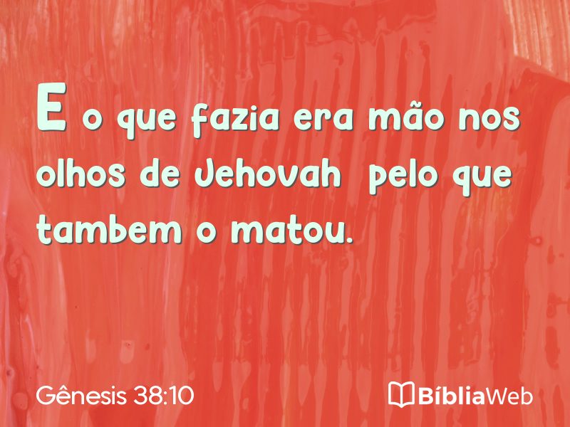 Gênesis 38:10 em imagem para compartilhar