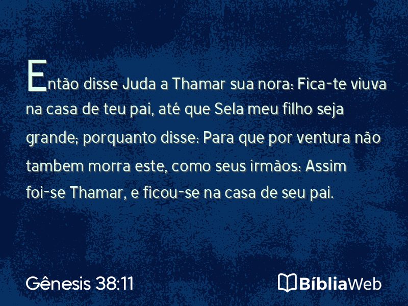 Gênesis 38:11 em imagem para compartilhar
