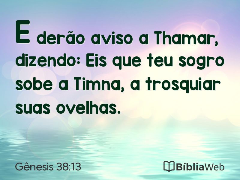 Gênesis 38:13 em imagem para compartilhar