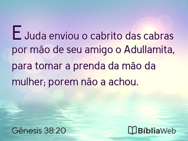Gênesis 38:20 em imagem para compartilhar