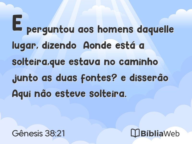 Gênesis 38:21 em imagem para compartilhar