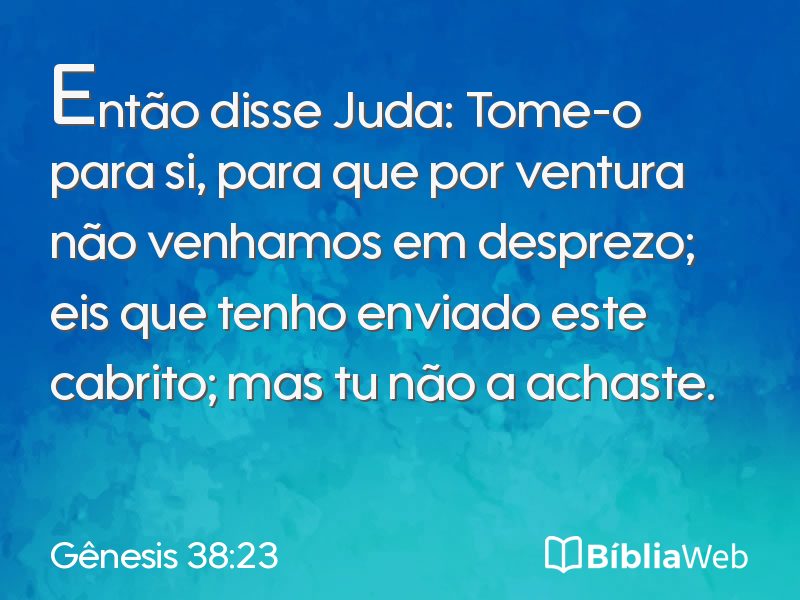 Gênesis 38:23 em imagem para compartilhar