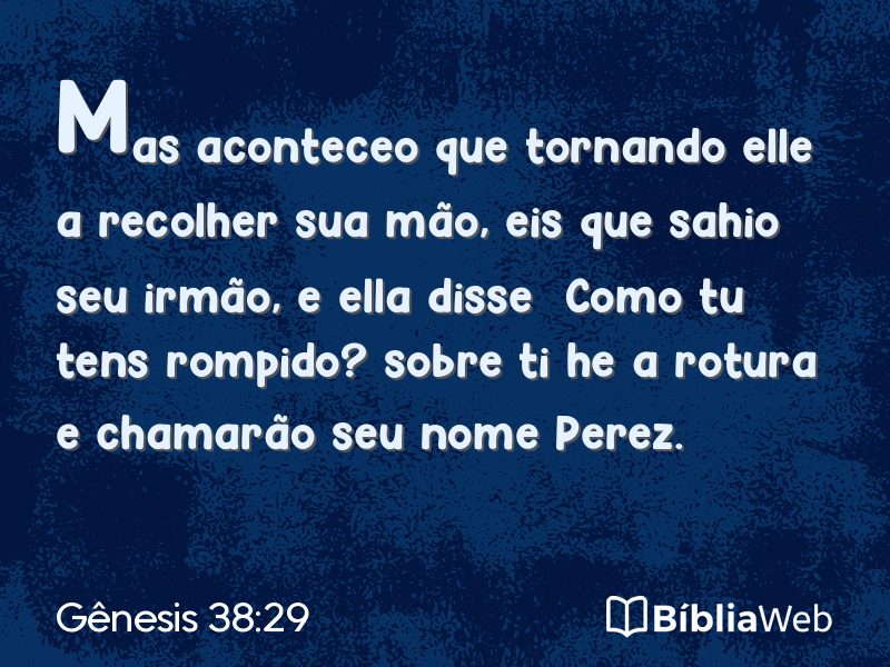 Gênesis 38:29 em imagem para compartilhar