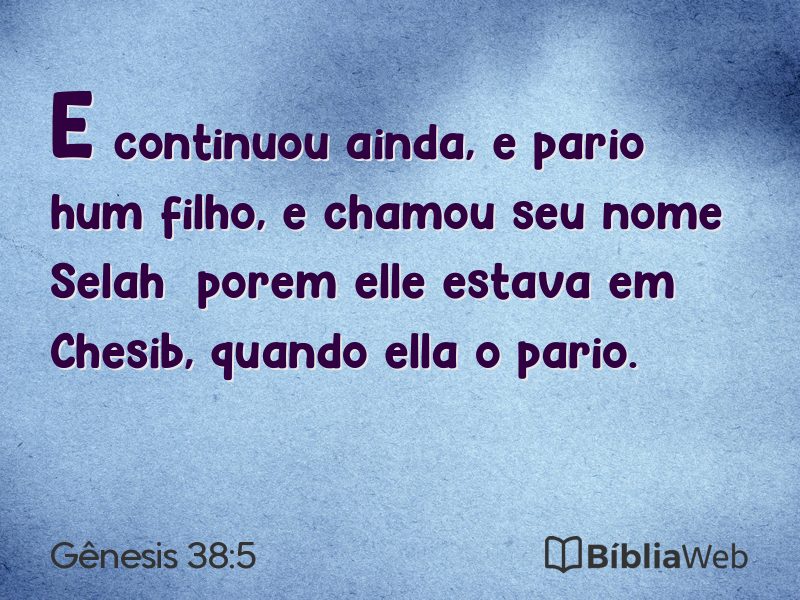 Gênesis 38:5 em imagem para compartilhar